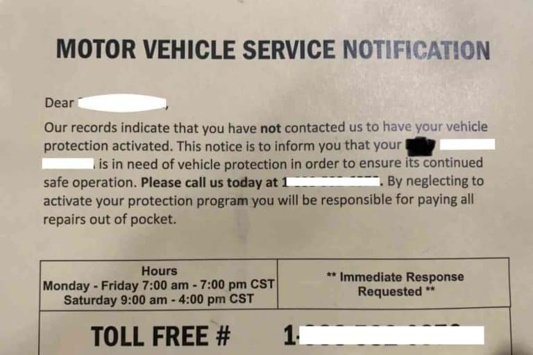 Motor Vehicle Service Notification: Is It LEGIT?